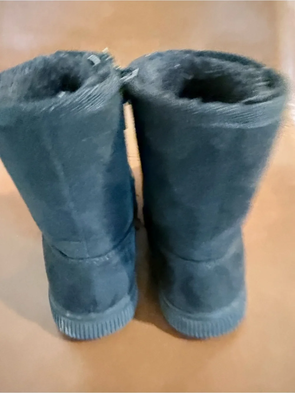 Cat and Jack Size13 Black Suede Short Winter Boots